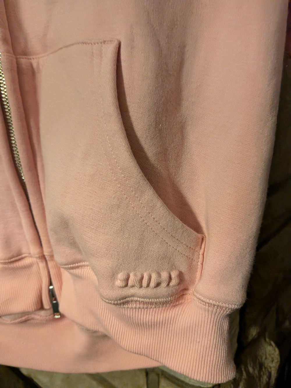 SKIMS Pink Cotton-Fleece Bubble Sleeve Medium - Picture 3 of 7